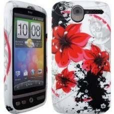 HTC Desire G7 Case Cover Skin Pouch Shell Floral Pattern Unbreakable Gel