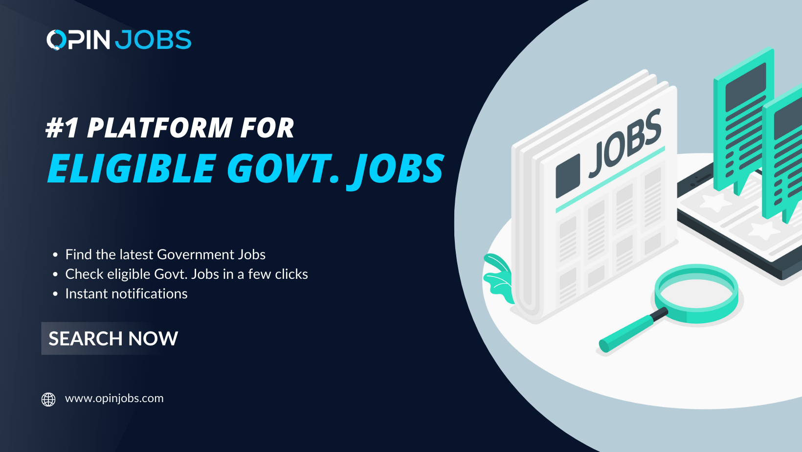 Apply for Latest Government Jobs Online in India | OPIN Jobs