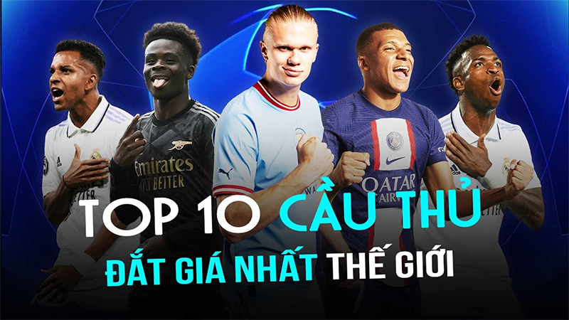 Top 10 cầu thủ đắt giá nhất thế giới 2023 theo Transfermarkt