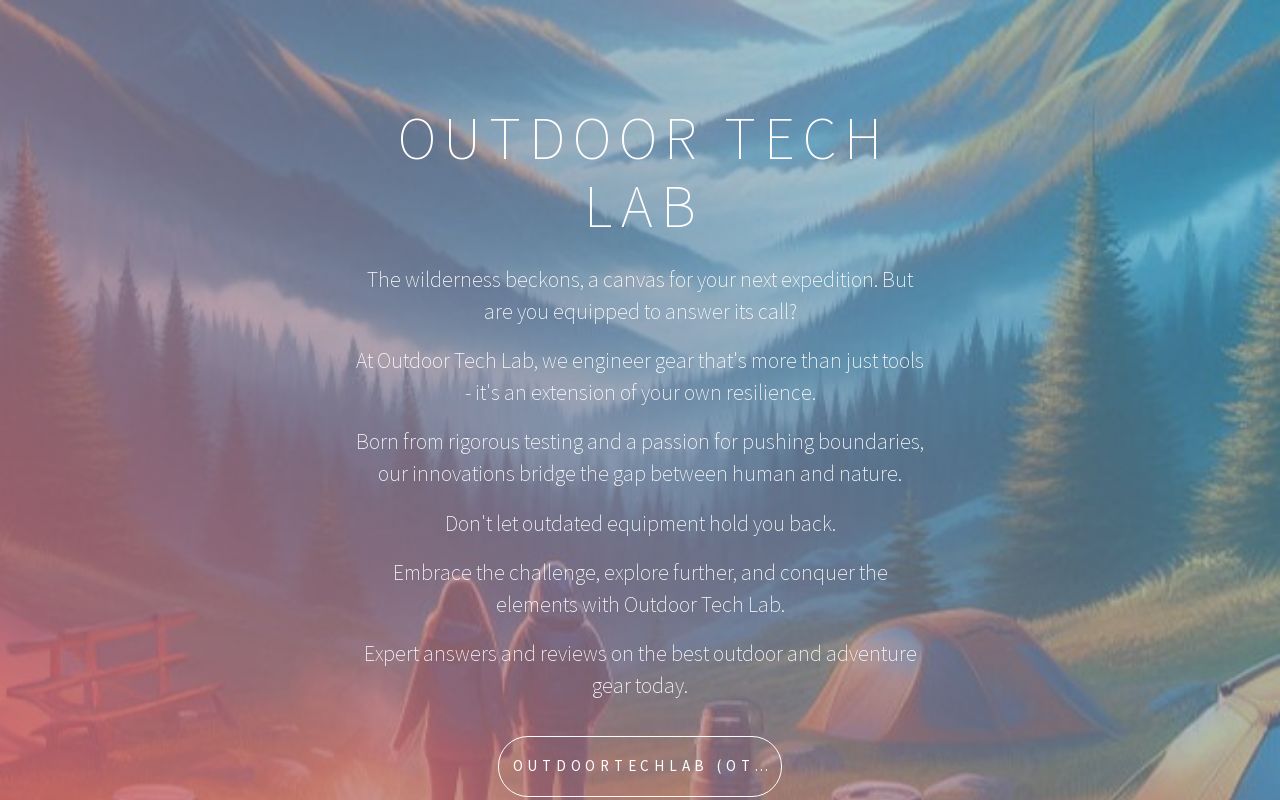 Outdoor Gear for Adventure by Outdoor Tech Lab