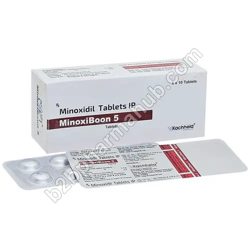 Minoxiboon 5mg Minoxidil manufacturer in USA | B2B Pharma Hub