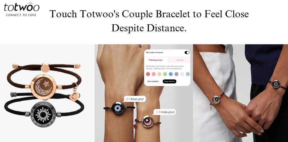 Touch Totwoo's Couple Bracelet to Feel Close Despite Distance. - Slight Wave