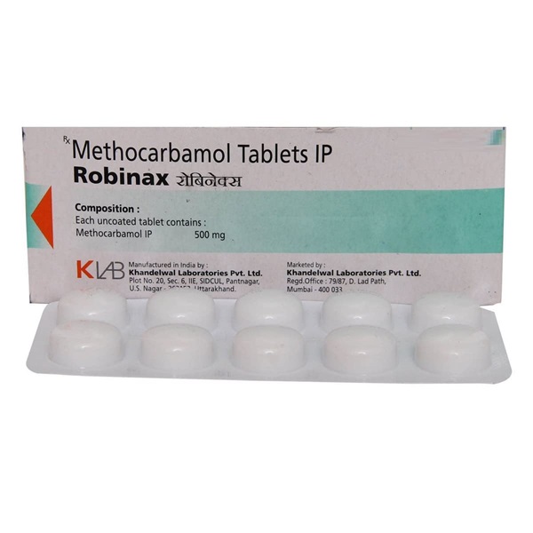 Robinax 500 mg Tablet | Fast Relief for Muscle Spasms