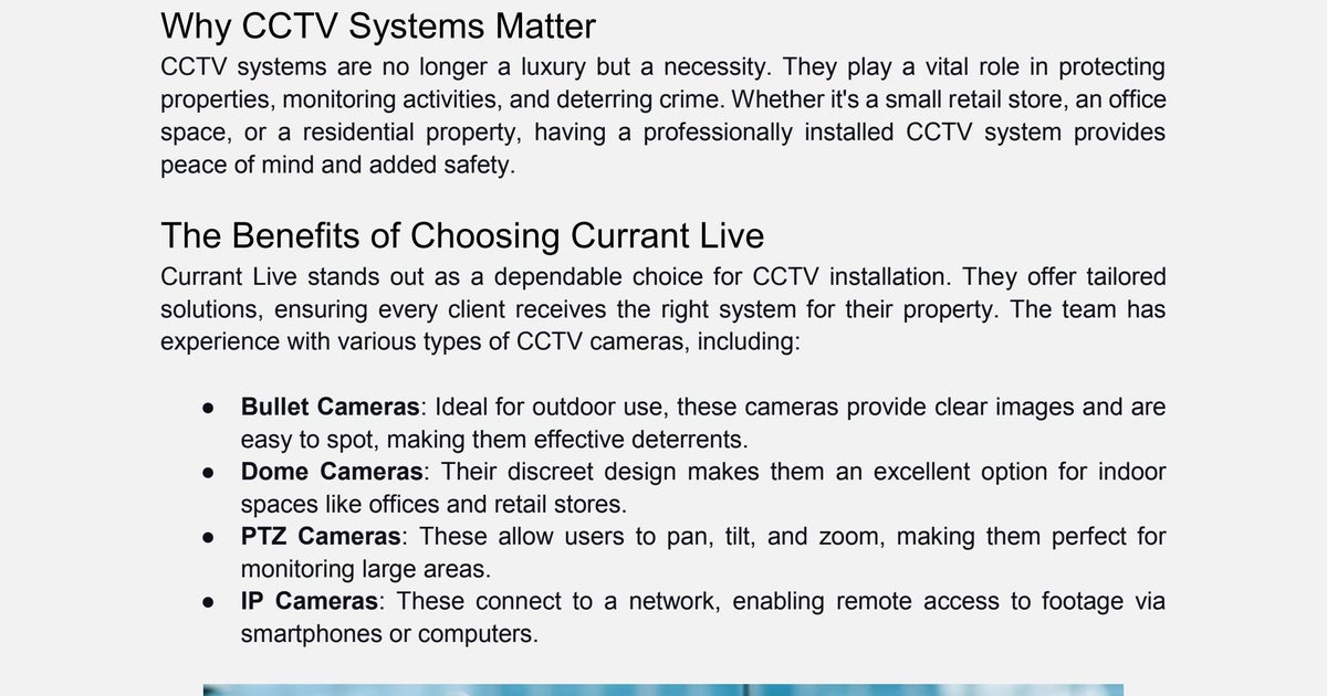 Choosing the Right CCTV Installers in Coventry and Birmingham by currantlive1 - Issuu